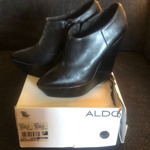 Aldo high heel wedge Angel boots